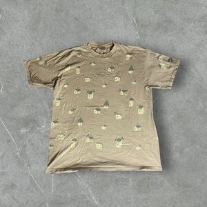 Vintage‎ Relevant Products Shirt Mens XL Tan 90s Bordhouse AOP 1 Bedroom Nature